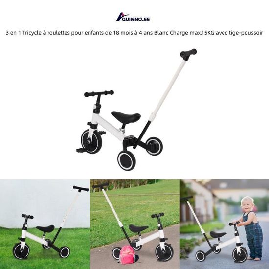 Vélo D'équilibre Sjoef | Vélo Enfant 12 Pouces | Selle Et Guidon Reglables Enfants A Partir De 3 Ans Rose