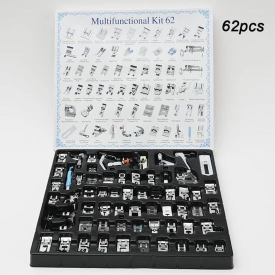 Decodeary 1/4-inch Machine à Coudre Quilting Presser Pied Boucle Point Remplacer Partie Broderie Ménage Tailleur Professionnel Type 1 1Set