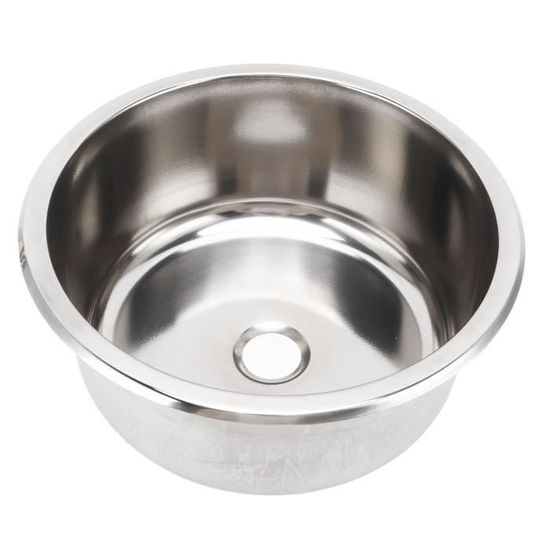 Évier En Acier Inoxydable 304 Pour Camping-car Et Bateau - Dimensions 265 X 162 X 65 Mm - Sortie égout 40 Mm - Installation Encastrée