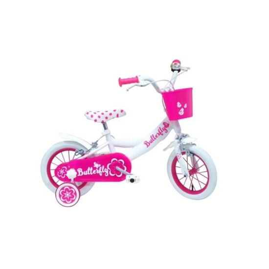 Vélo enfant 12 pouces - SWAPY - 1 frein caliper - Panier avant - Porte poupée arrière - Garde Vélo enfant 12 pouces - SWAPY - 1 frein caliper - Panier avant - Porte poupée arrière - Garde
