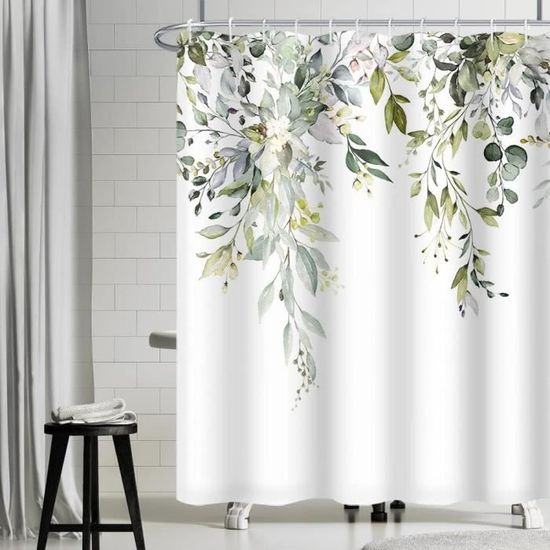 Uiiooazy Rideau Douche Anti Moisissure, Rideau De Douche 180x180cm