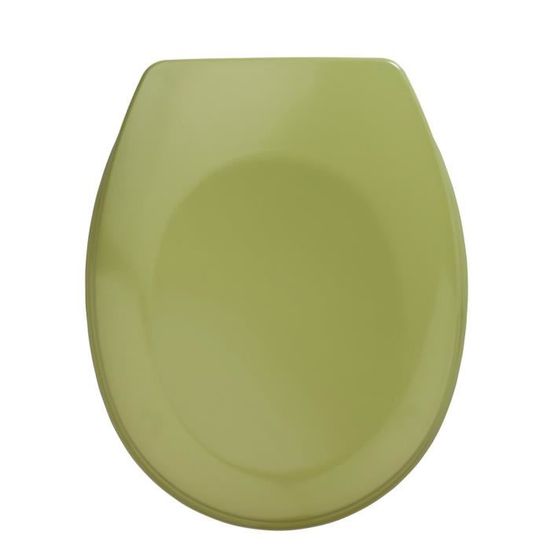 Abattant WC Daisy White - Motif Marguerite Vert/Blanc - Dimensions 45,7 X 37,5 Cm - Duroplast Résistant, Fixation Acier