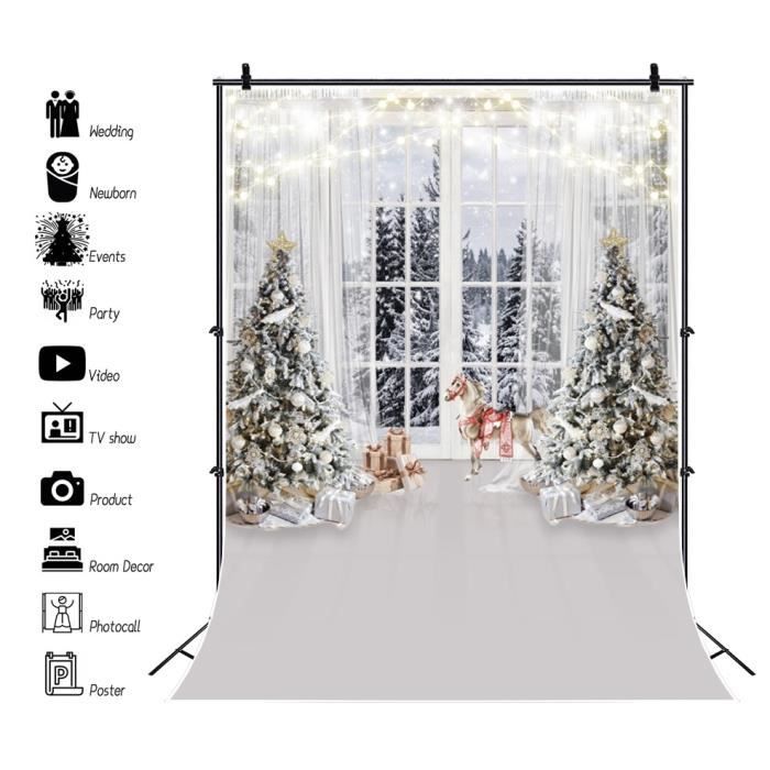 Toile De Fond Photo Ours Bébé 2.1x1.5m - Décoration Anniversaire Garçon, Baby Shower - Polyester Imprimé