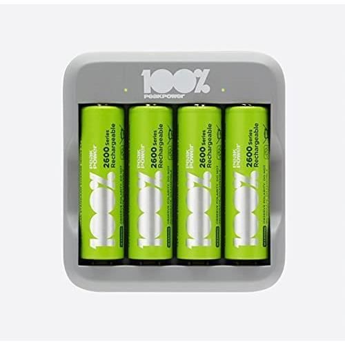 100% PEAKPOWER Chargeur Peakpower U413 2 canaux + piles AA