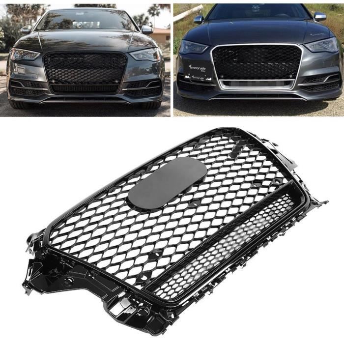 Calandre grillagée noire pour RS3 Quattro Style Sport Front Hex Grill Black pour Audi A3 - S3 8V 13-16XISSHOP