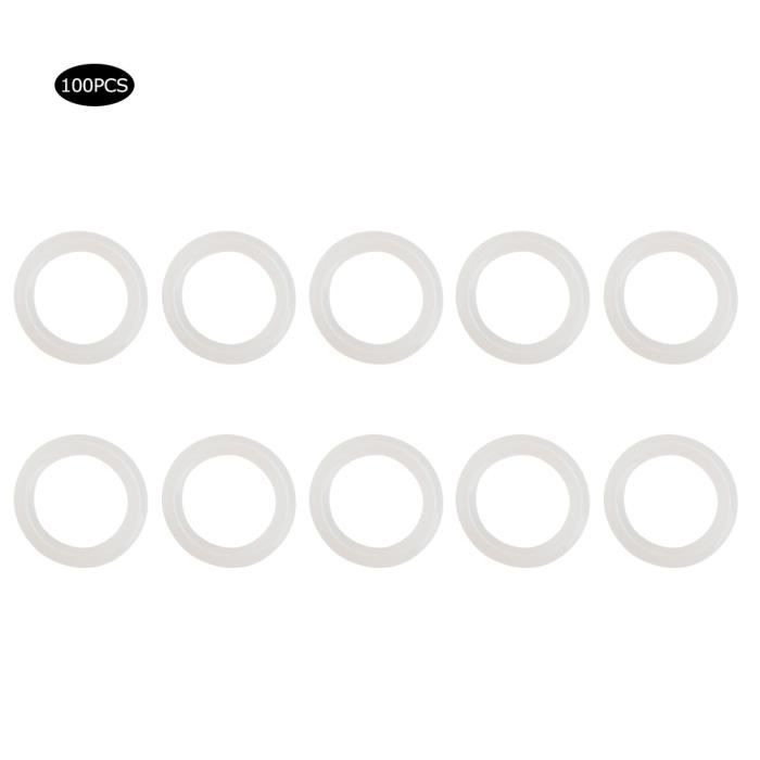100pcs Joint Torique en Silicone Étanche Joint Résistant aux Hautes Températures Rondelle d'Étanchéité(20x3mm )