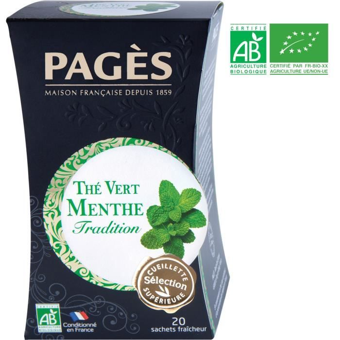 PAGES Thé Vert Menthe - Bio