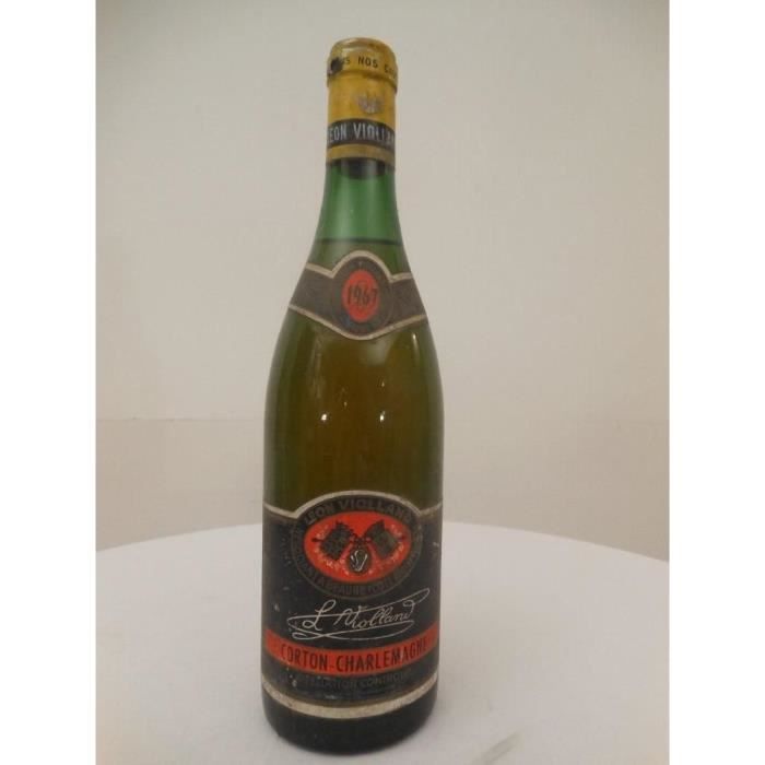 corton-charlemagne léon violland grand cru blanc 1967 - bourgogne france