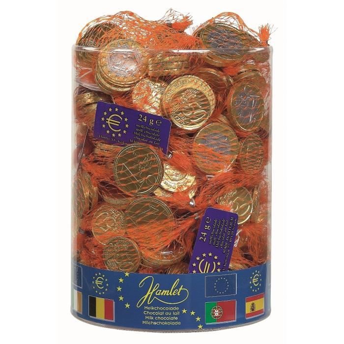 Filets Pièces de monnaie Euro Or Lait 24 Grs Tubo 1.44 Kg