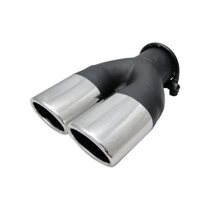 Embout echappement double ovale 757.4 pour sortie 45-60 mm