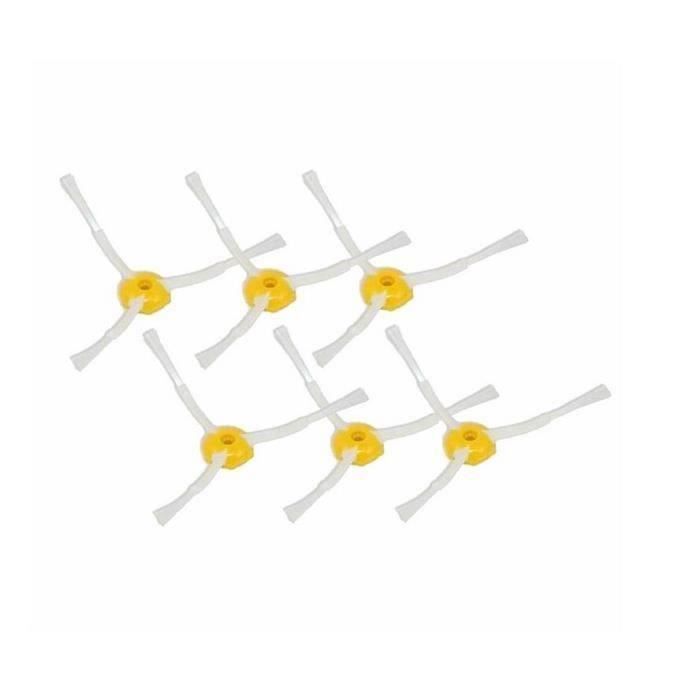 KIT LARGE 6 PCS BROSSE LATERALE A 3 BRANCHES POUR IROBOT ROOMBA KIT D'ENTRETIEN SERIES 500 600 700
