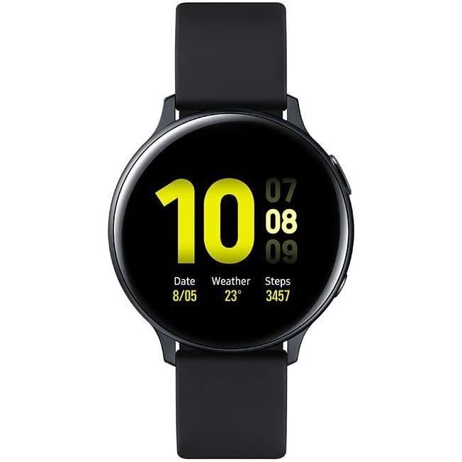 MONTRE SPORT Samsung - Montre Galaxy Watch Active 2 Bluetooth - Aluminium 44 mm - Noir Carbone - Version Française303