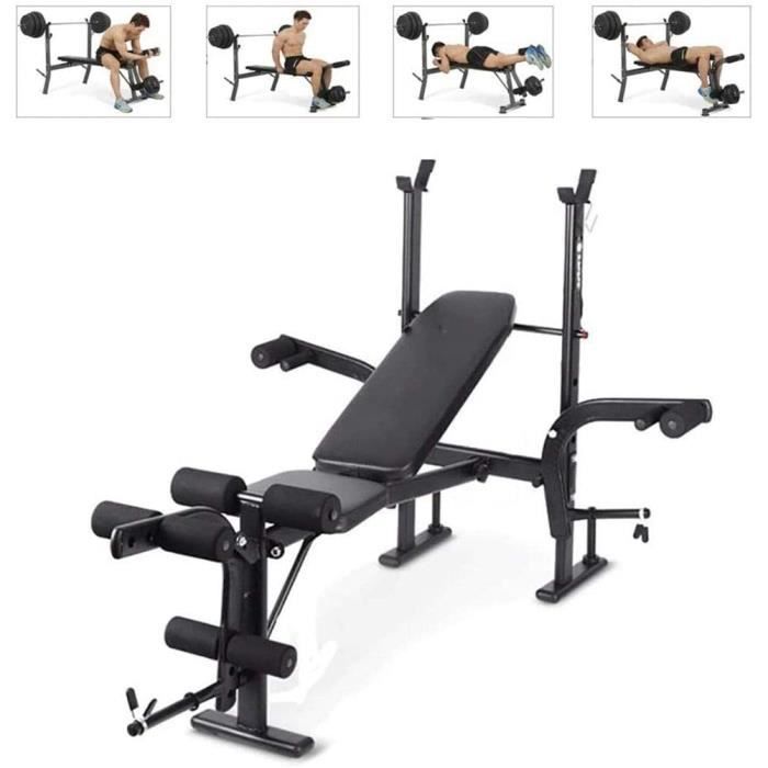 BANC DE MUSCULATION SXX Banc de Musculation Multifonction, Accueil Supination Boardweightlift Barbell Banc Rack, Presse appareil152