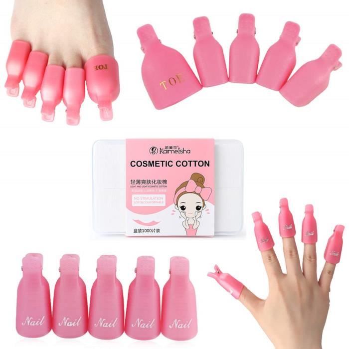 Dissolvants HOSTK 1020 pinces de dissolvant pour vernis à ongles, soak off caps, nettoyant pour ongles et ongles gel uv 50331
