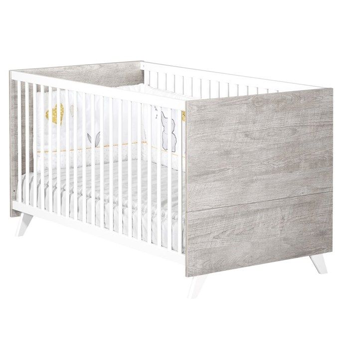 Babyprice - SCANDI GRIS - Lit Evolutif Little Big Bed 140x70