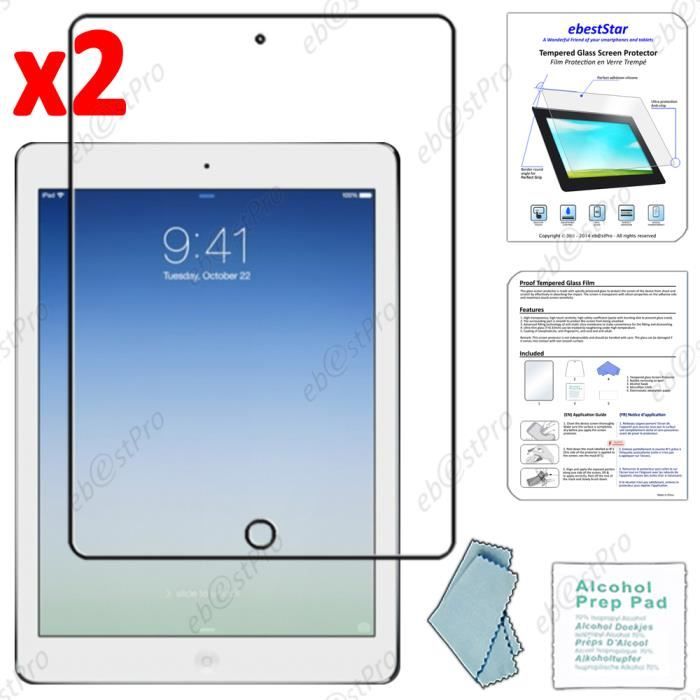 pour Apple iPad Air (5) Lot x2 Film VERRE Trempé