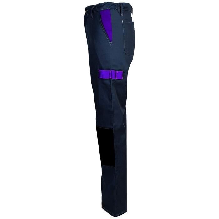 Fashion Sécurité FASHION SECURITE 660005 Pep's Pantalon de travail Taille XL Gris/Violet - 82660005