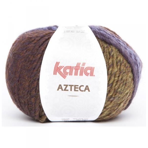 Laine AZTECA Katia 7862 Vert lilas