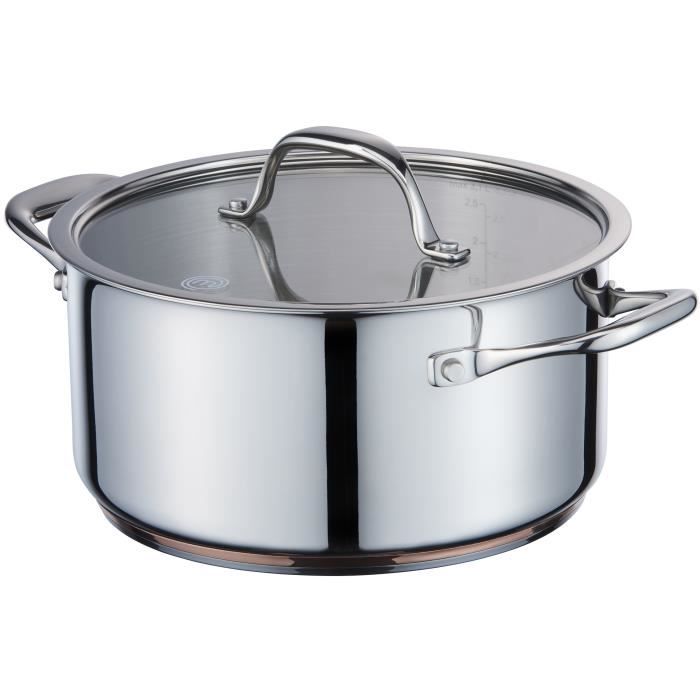 MasterChef cuisinière 24 cm en acier inoxydable cuivre