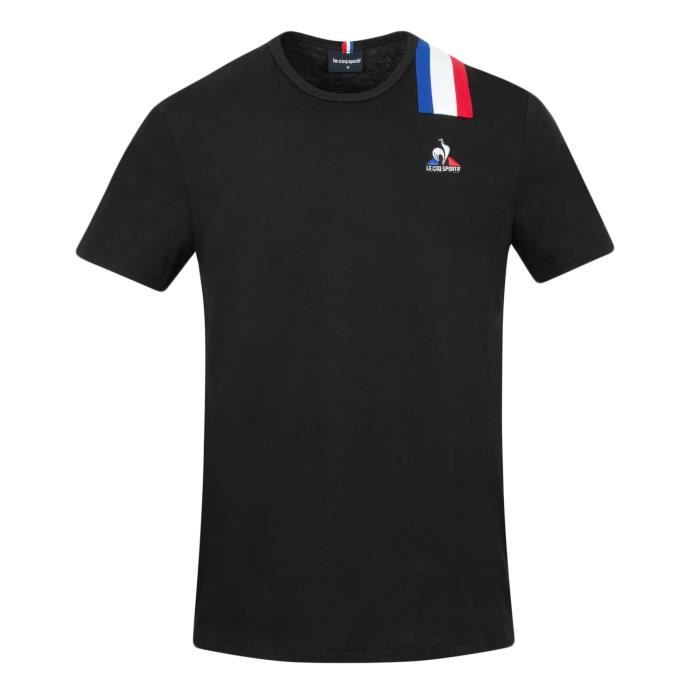 T-shirt Le Coq Sportif Tricolore noir homme
