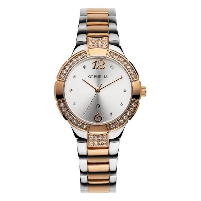 ORPHELIA - Montre Femme - Quartz Analogique - Bracelet Acier inoxydable Multicolore - 153-3709-87