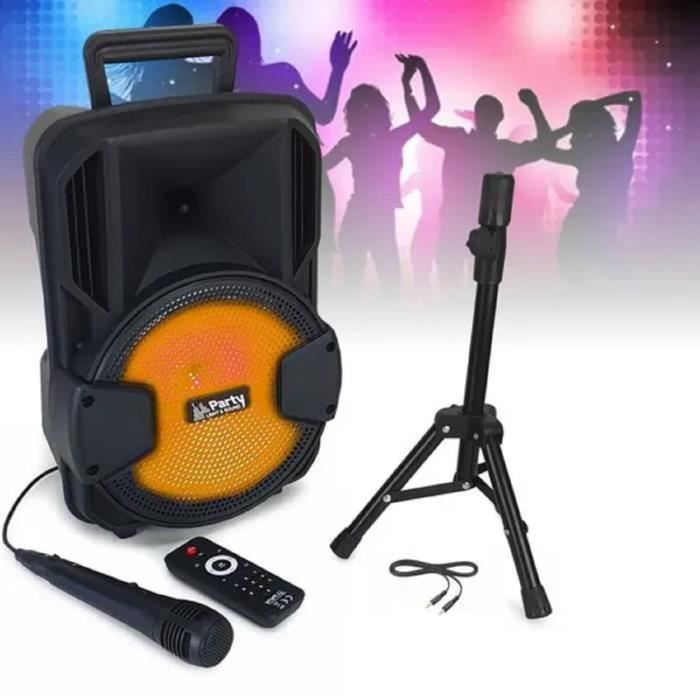 ENCEINTE SONO PORTABLE KARAOKÉ 200W