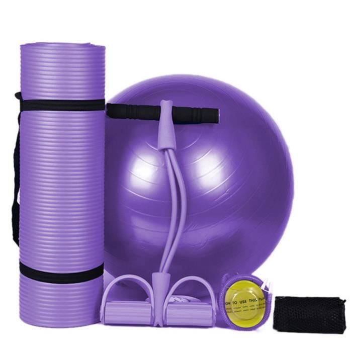 Nbr Tapis de Yoga 183X61Cm 10Mm Épaisseur Mince Tapis Yoga Antidérapant Tasteless Fitness Pilates Maison Exercices Gym Sport Pad