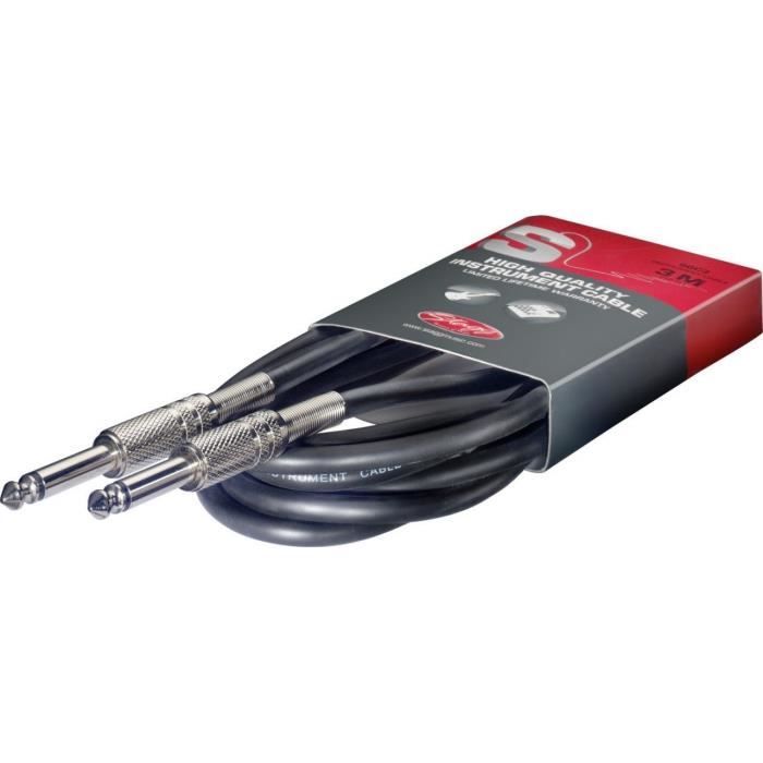 STAGG Câble Instrument Jack/ Jack Série S 10 M