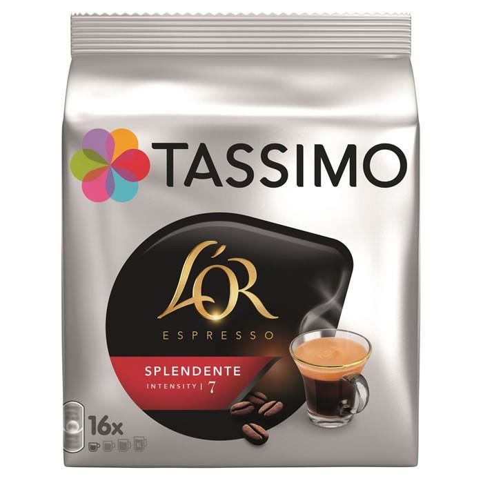 LOT DE 5 - TASSIMO L'Or Espresso Splendente - 16 Dosettes de Café