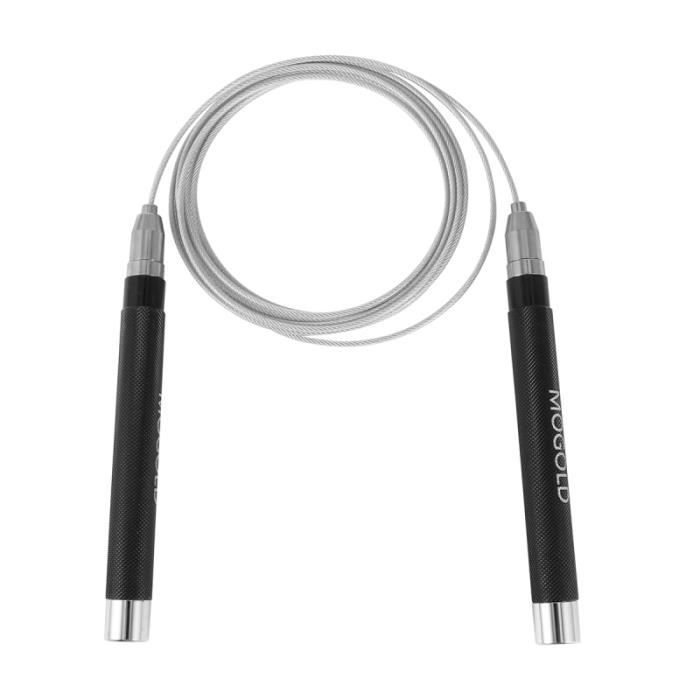 1 PC Fitness Poignée Auto-Verrouillable Corde À Sauter Fil En Métal Accessoire De Sport pour Entraînement Concours CORDE A SAUTER