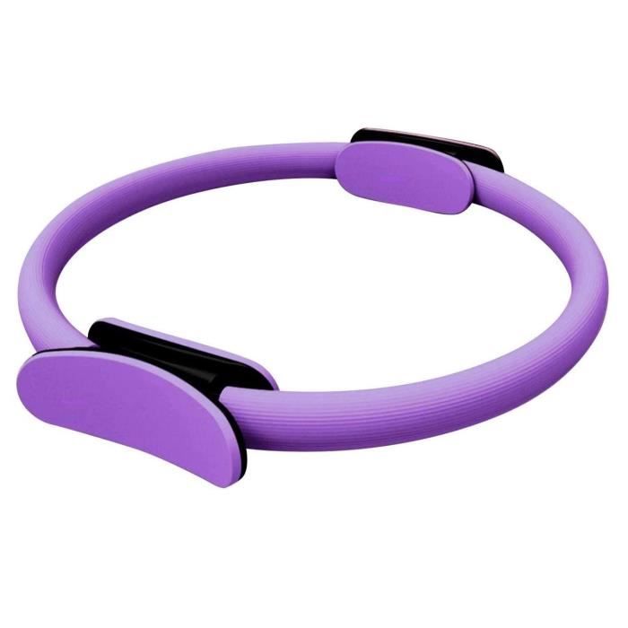 Anneau de Pilates Violet - Cercle à résistance de remise en forme pour tonifier les bras et les cuisses