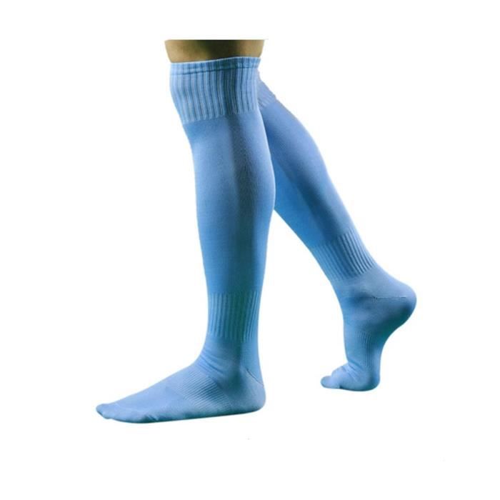 Chaussettes de Football Long pour Hommes 39/42-bleu ciel