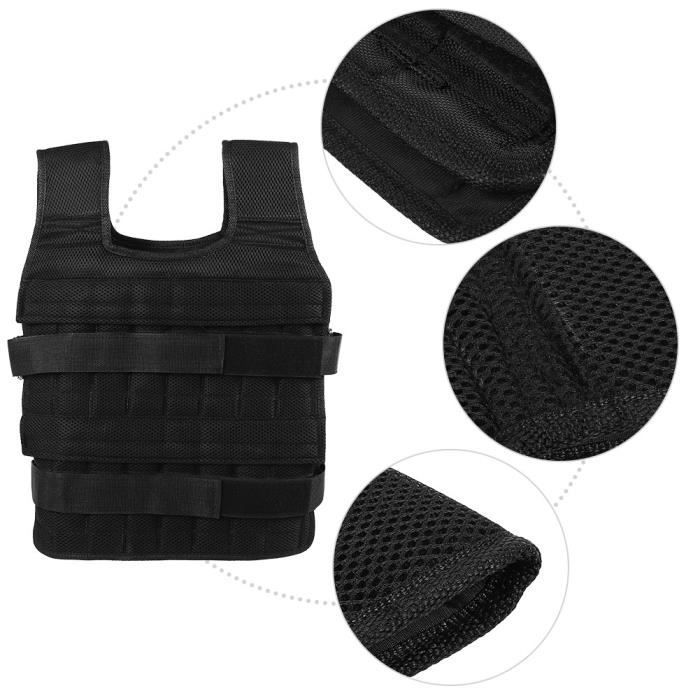 Veste de musculation respirante à gilet lesté de 15 kg HB007