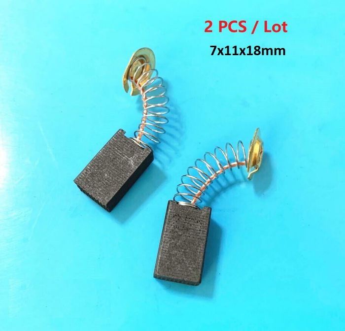 Lot De 2 Balais De Charbon CB-250 – 7x11x18mm, Pour Meuleuse Bosch, Noir