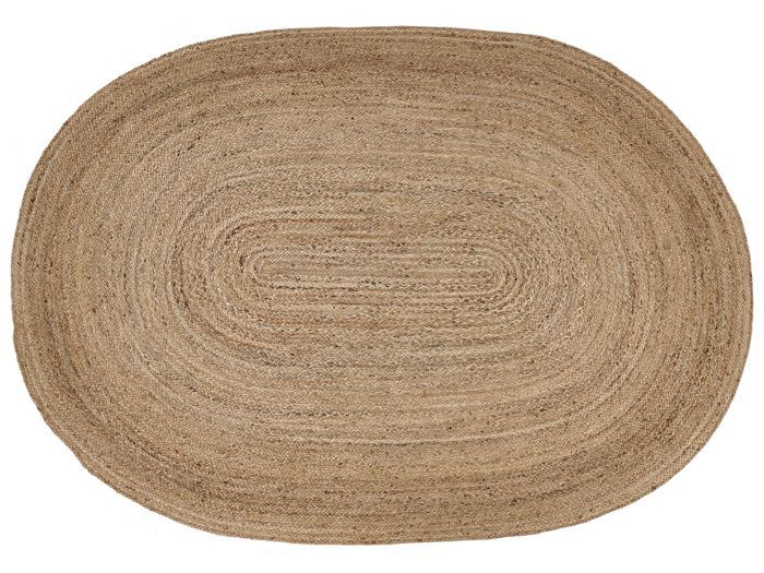 Tapis en jute beige 160 x 230 cm DEMIRCI