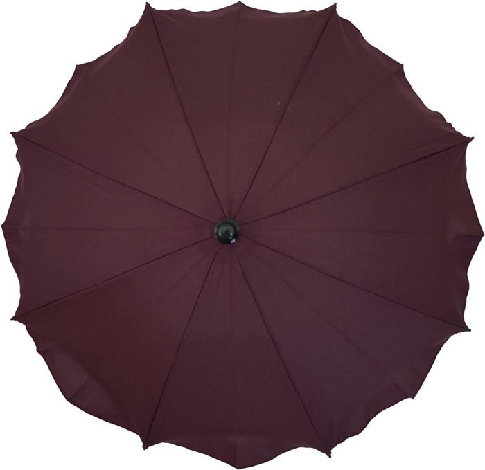 Ombrelle Anti-UV Universelle Pour Poussette Bambisol - UPF 50+, Double Articulation, Diamètre 76 Cm (Gris Classico)