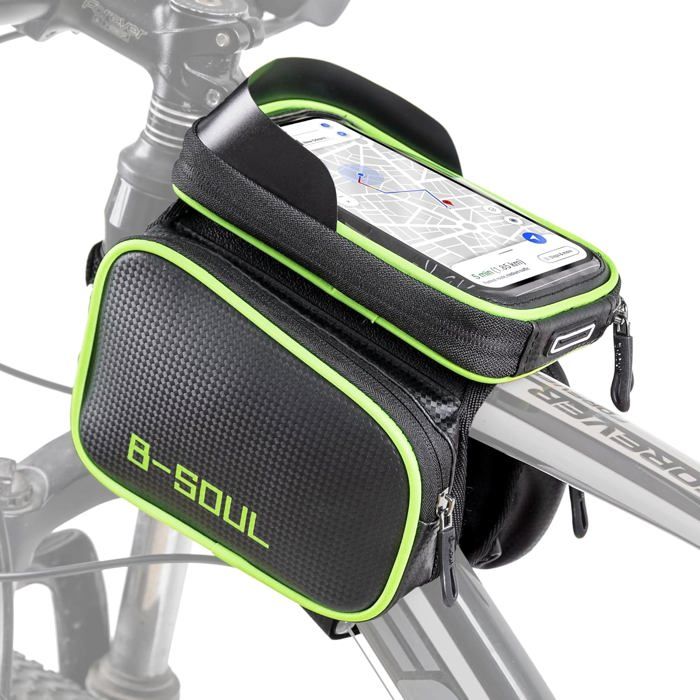 Sacoche Vélo Téléphone de Cadre Étanche Pochette Écran Tactile pour