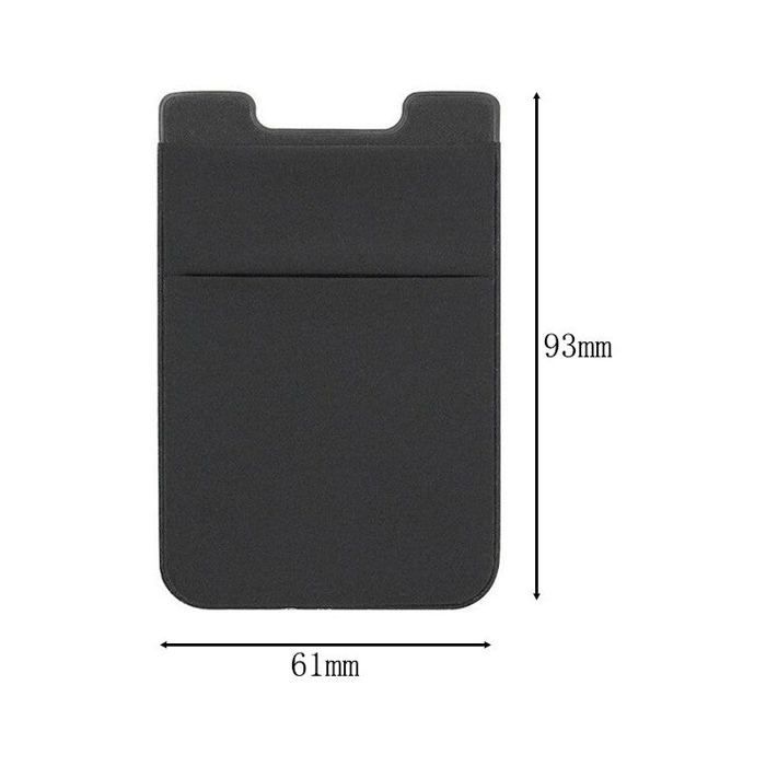 Porte-cartes adhesive peut contenir jusquà 8 cartes pour le dos du téléphone Noir