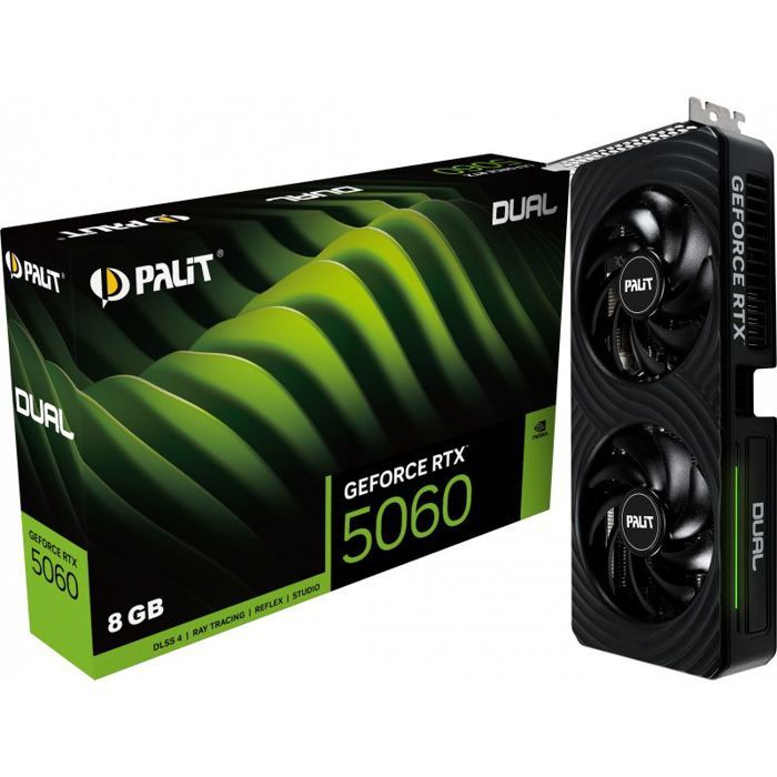 Carte Graphique Palit GeForce RTX 5060 Dual – 8 Go GDDR7, PCIe 5.0