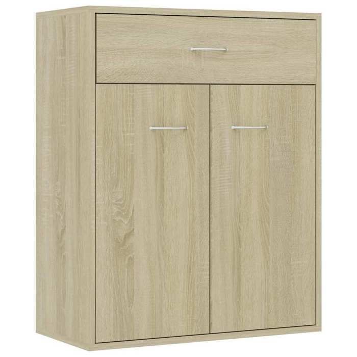ESTINK® Buffet bas contemporain - Armoire Polyvalent - pour Cuisine/Salon - Chêne sonoma 60x30x75 cm - Bois dingénierie @@167