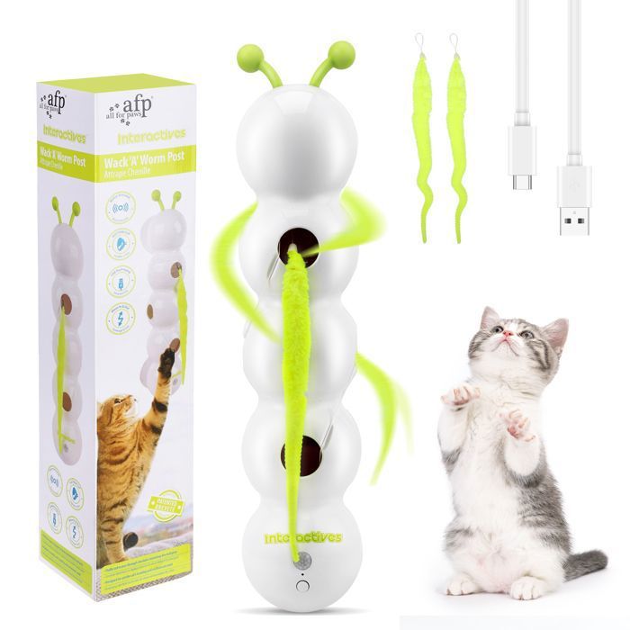 Meilleurs prix pour Wusel Wurm Jouet pour chat avec ventousesans filSmart Motion Wuselwurm jouet interactif pour chat à monter au mur et à la