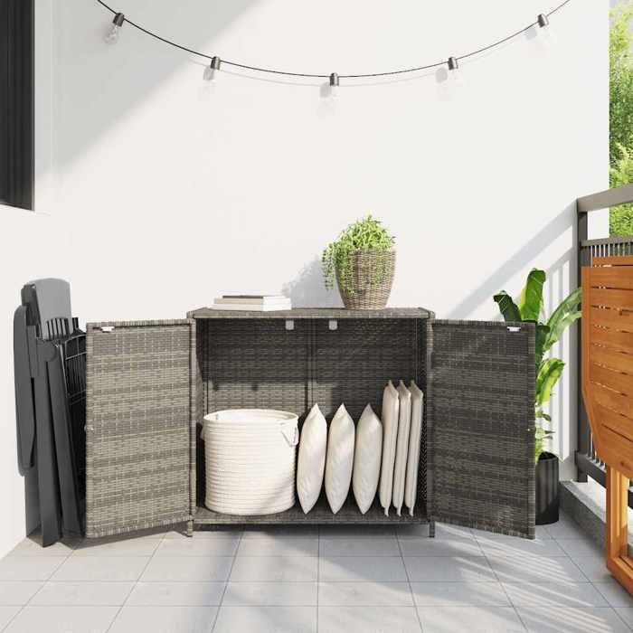 MEUBLE DE JARDIN - Armoire de rangement de jardin gris