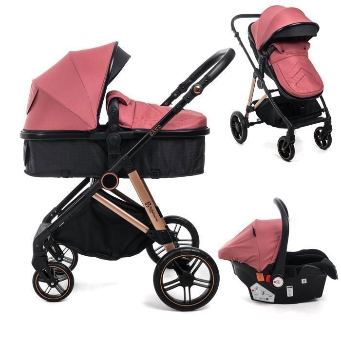 BEBELISSIMO - Poussette combinée trio 3 en 1 - siège