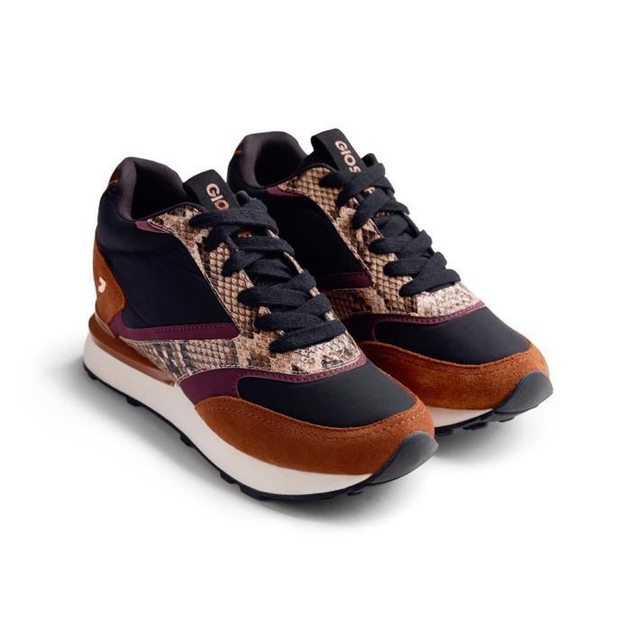 Gioseppo Chaussure femme - Sneaker - GIOSEPPO - Noir/Marron - Talon interne