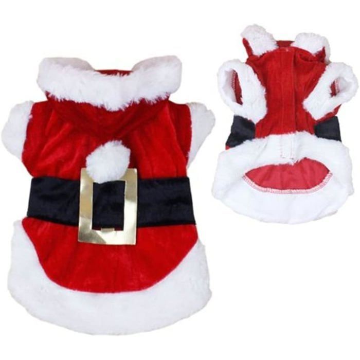 Comparer les prix de XS-Pull de Noël pour chien avec capuche - Manteau dhiver pour petits chiens (taille XS) - Idéal pour les Chihuahuas Yorkshire