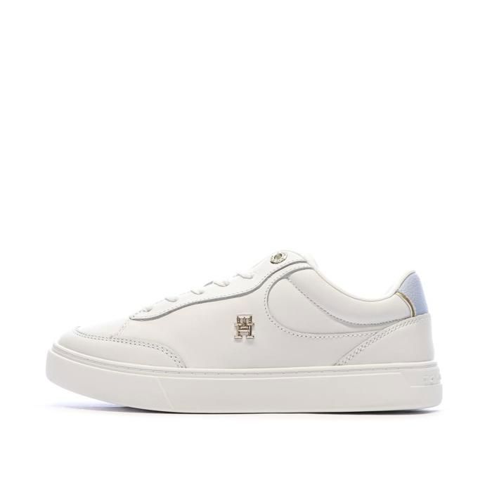 Tommy Hilfiger Baskets Blanches Femme Tommy Hilfiger Essential Chic