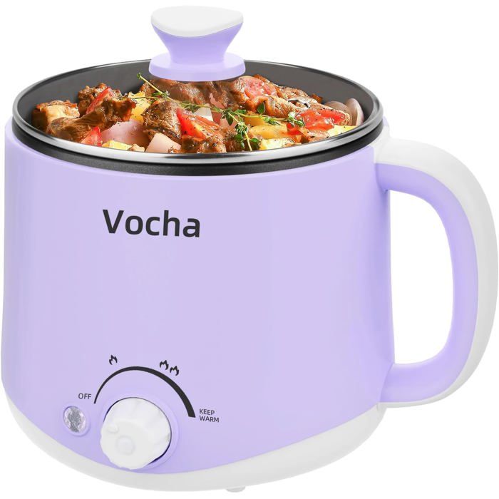 Multicuiseur Électrique Avec Fonction De Maintien Au Chaud Cuisinière De Voyage Portable De 16 L Marmite Électrique En An[MU751] - Gpfuoea