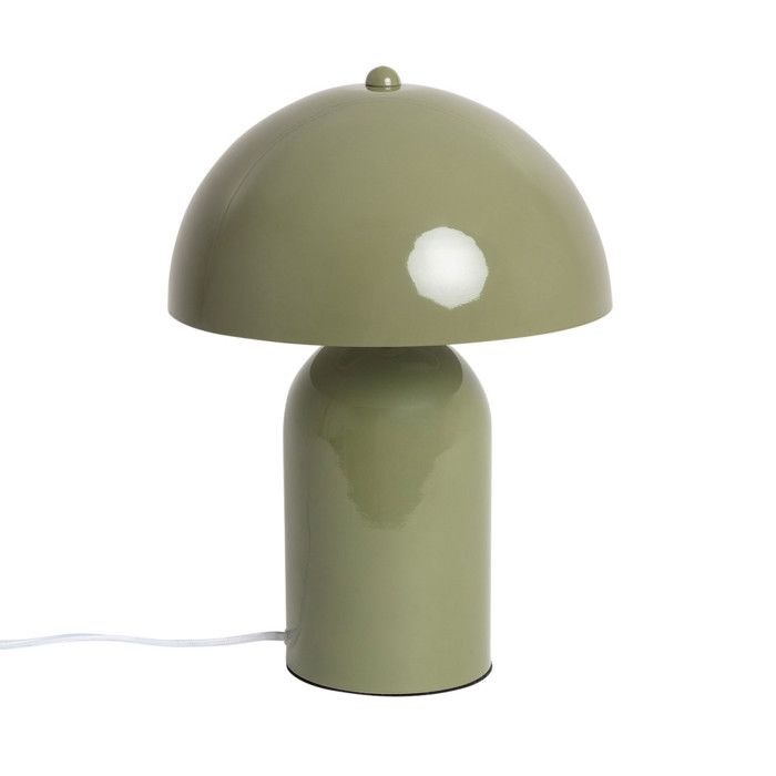 Arto - Lampe à poser champignon en métal - Vert