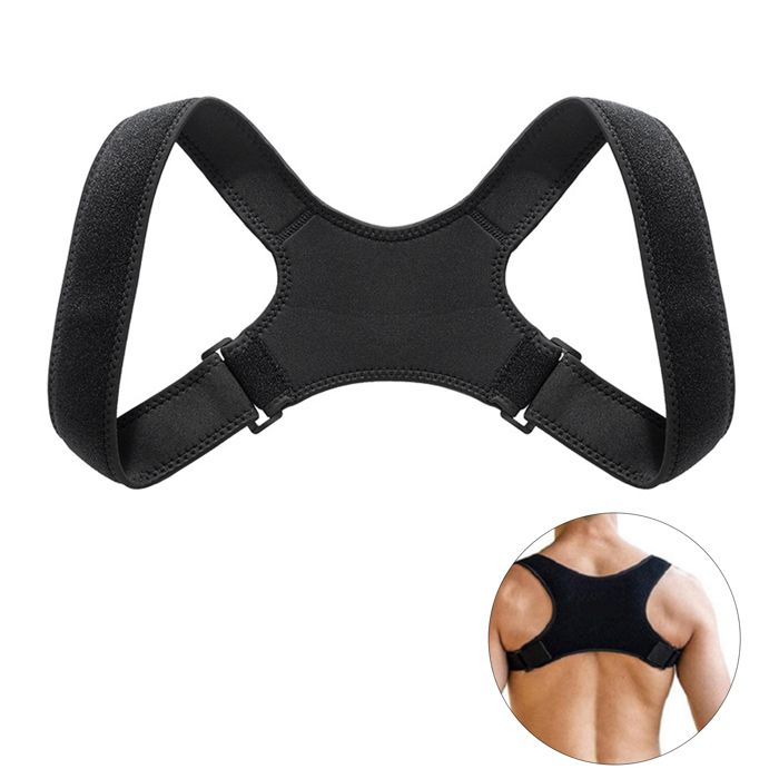 Correcteur de posture - Roame - 38x17cm respirant ceinture dorsale réglable Confortable à porter Invisible Correction de la posture