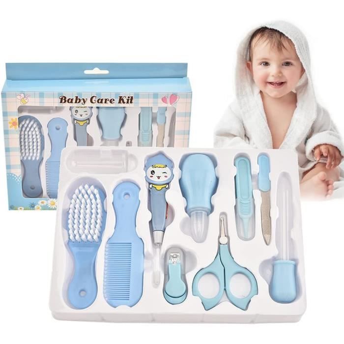 Kit De Soin Bebe 10pcs Kit Manucure Essentiels Pour Soins Infirmiers Set De Soin Toilette Pour Bebe Bleu Cdiscount Puericulture Eveil Bebe